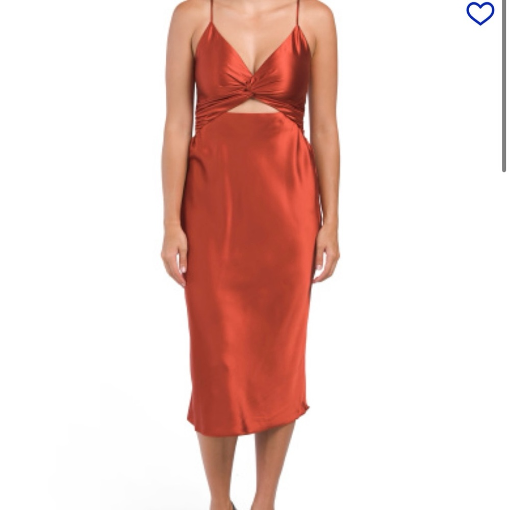 NWT Nine West Twisted Front Midi Dress - Picture 1 of 2